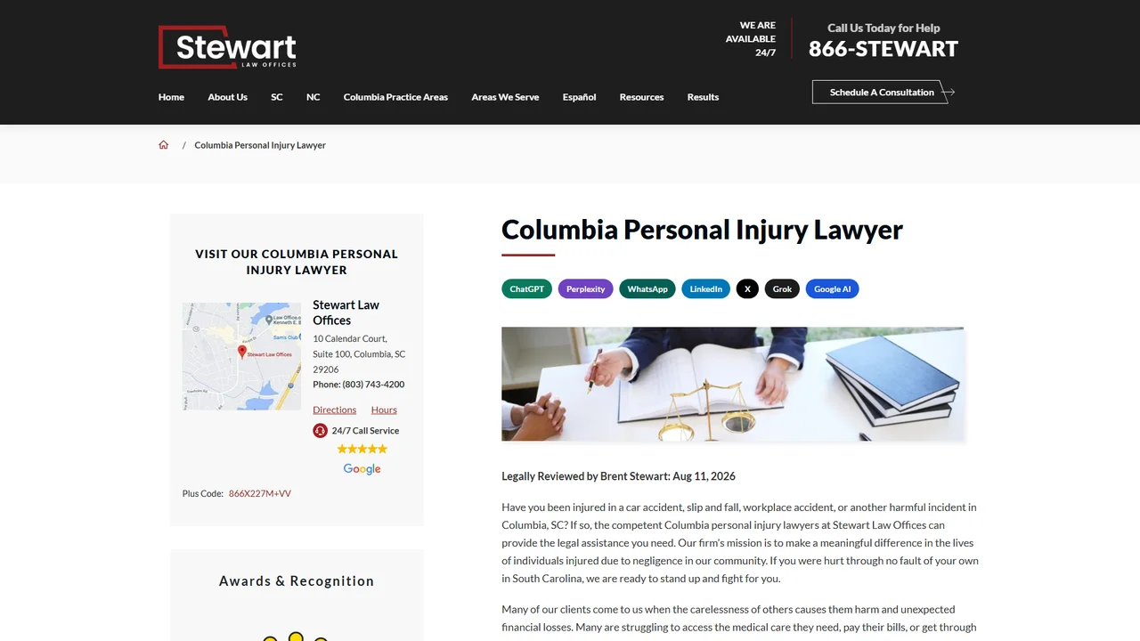 Stewart Law Offices - Columbia, SC office in Columbia, South Carolina