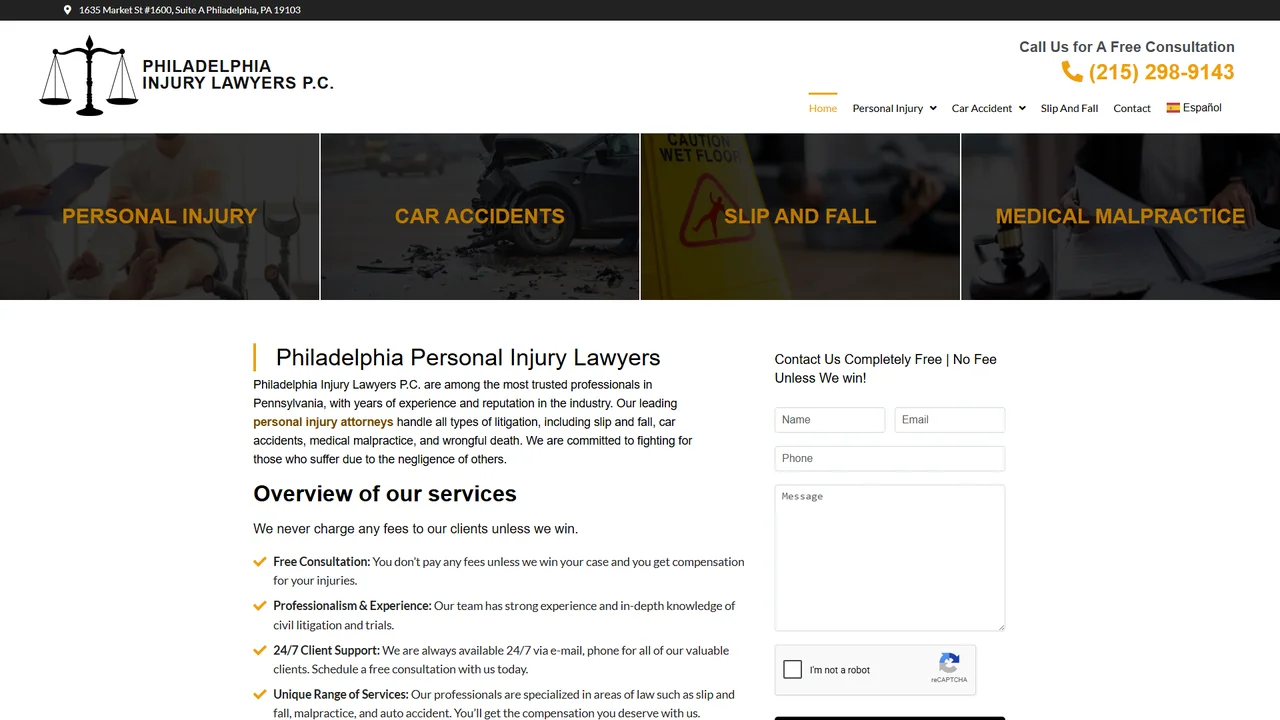 Philadelphia Injury Lawyers P.C. - Philadelphia, PA office in Philadelphia, Pennsylvania
