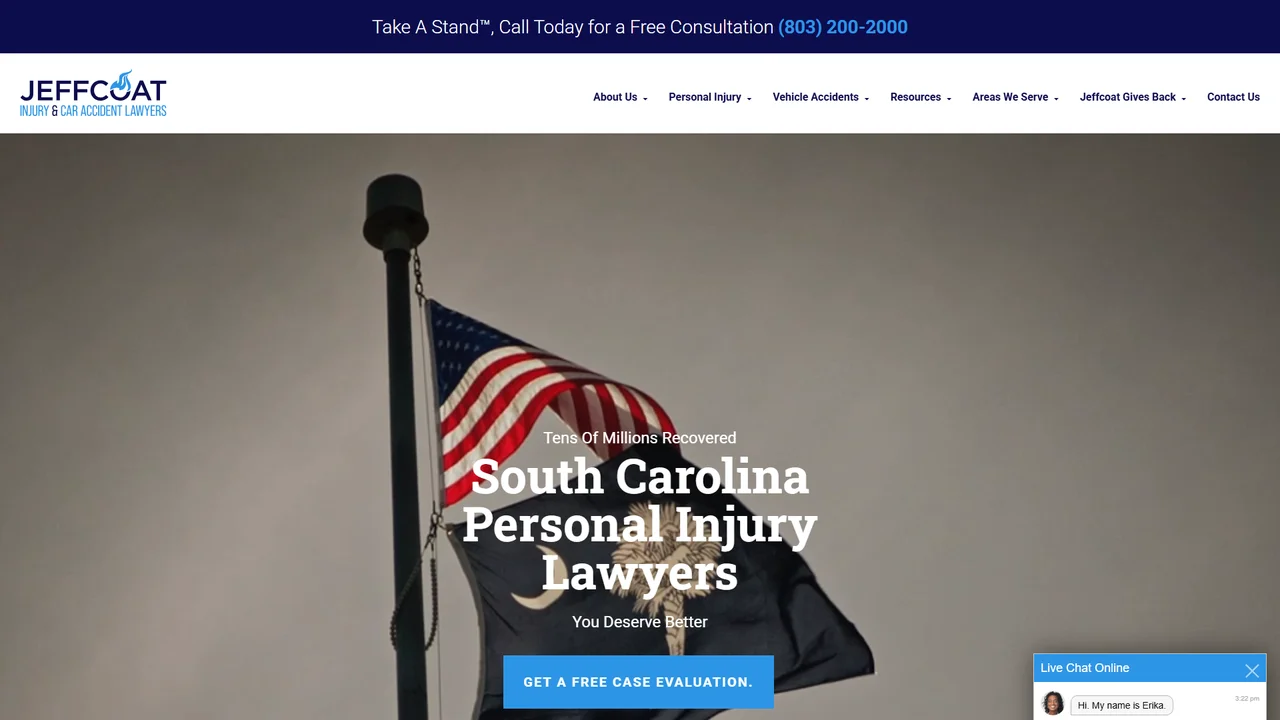Jeffcoat Injury and Car Accident Lawyers - Columbia, SC office in Columbia, South Carolina