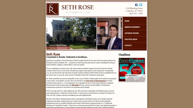Seth Rose, Attorney at Law - Columbia, SC - Attorney in Columbia