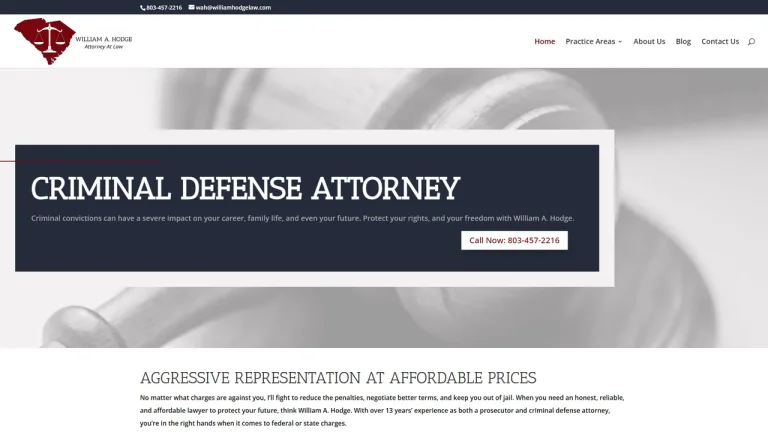 William A. Hodge, Attorney at Law - Columbia, SC - Attorney in Columbia