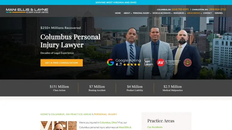 Mani Ellis & Layne Accident & Injury Lawyers - Columbus, OH - Attorney in Columbus