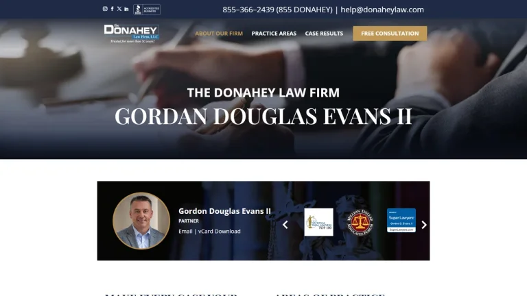 Gordon D. Evans - The Donahey Law Firm - Columbus, OH - Attorney in Columbus
