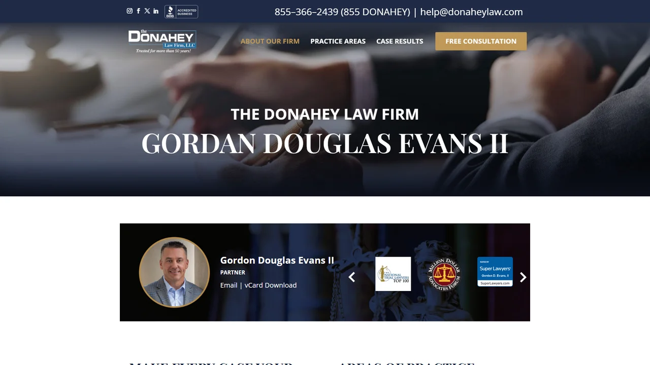 Gordon D. Evans - The Donahey Law Firm - Columbus, OH office in Columbus, Ohio