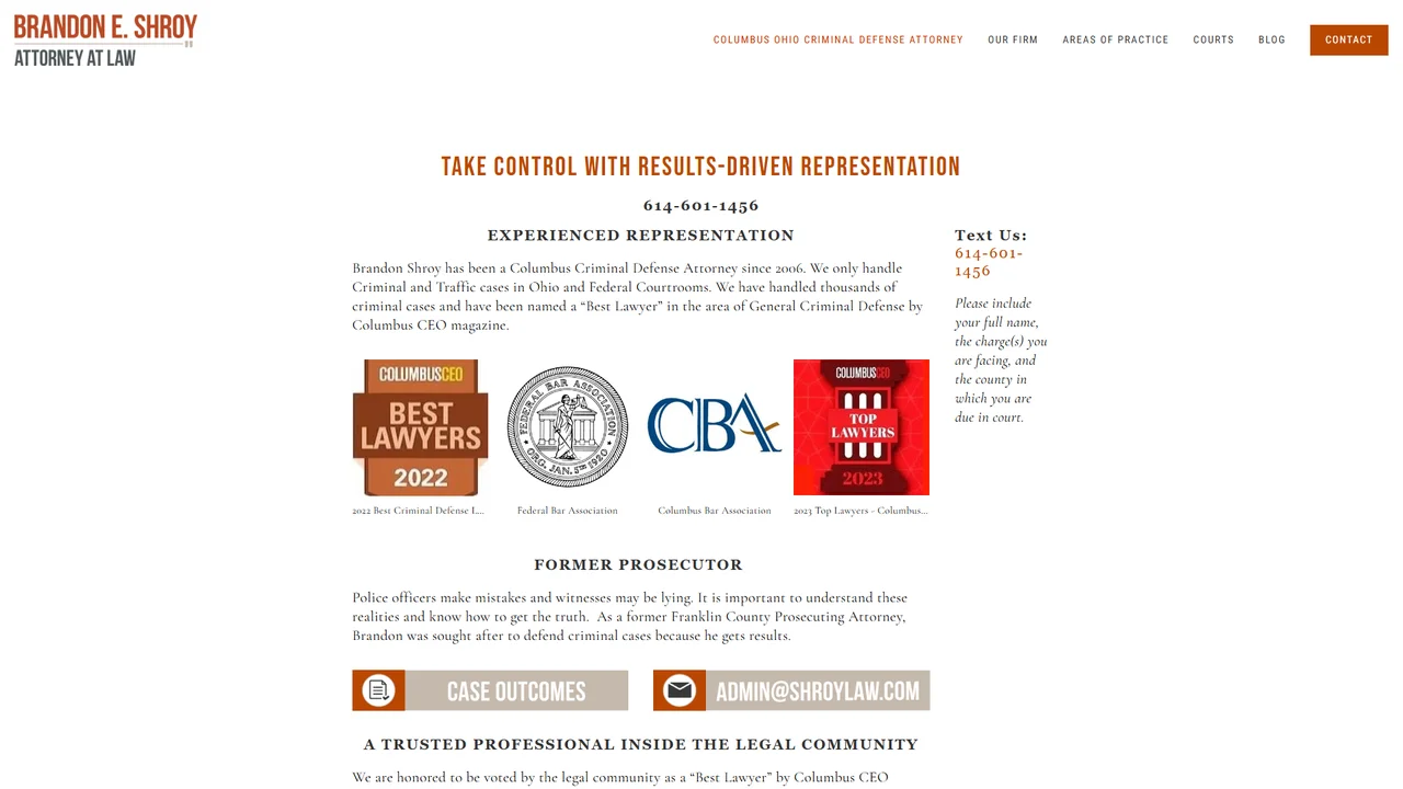 Brandon Shroy, Criminal Defense Attorney - Columbus, OH office in Columbus, Ohio