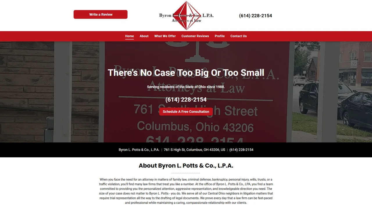 Byron L. Potts & Co., LPA - Columbus, OH office in Columbus, Ohio