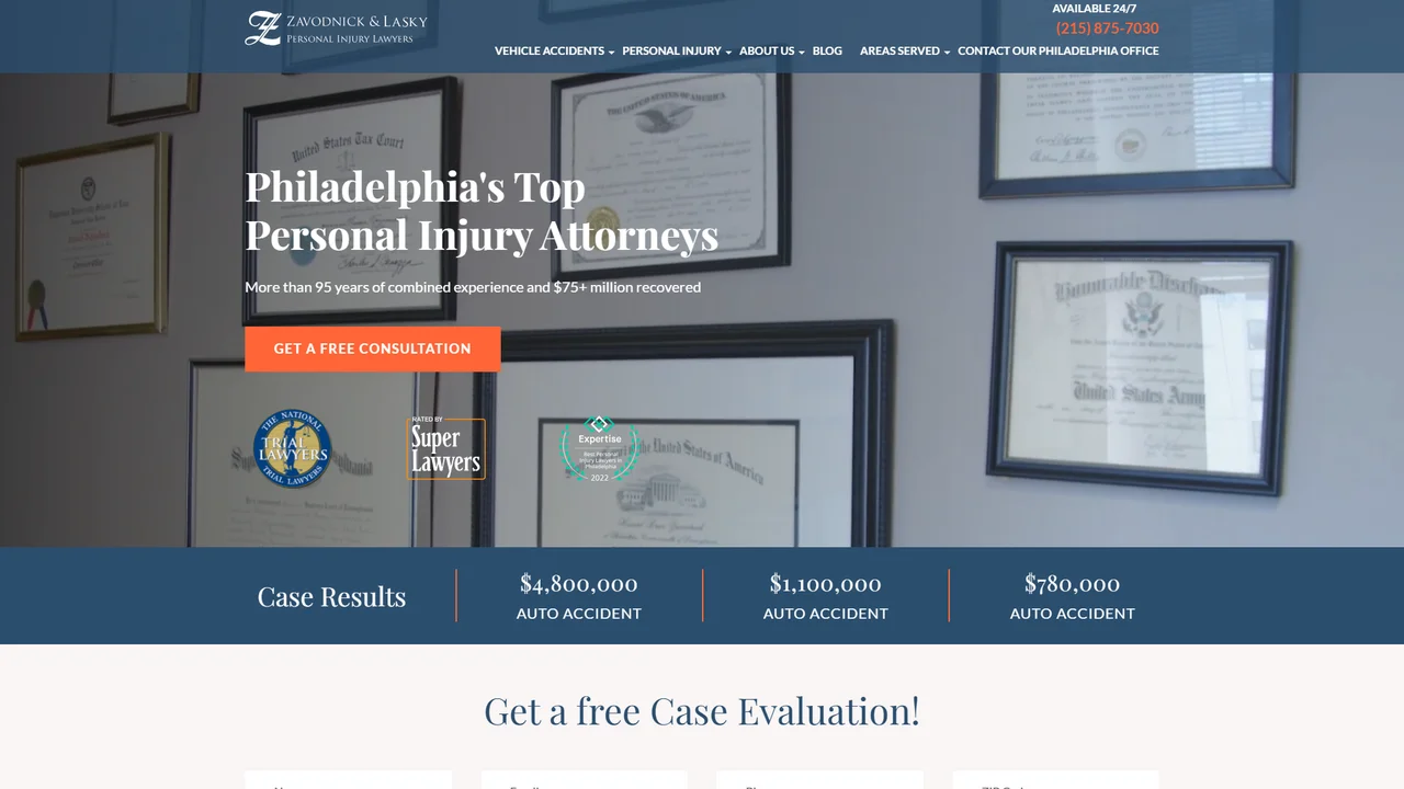 Zavodnick & Lasky - Personal Injury Lawyers Philadelphia, PA office in Philadelphia, Pennsylvania