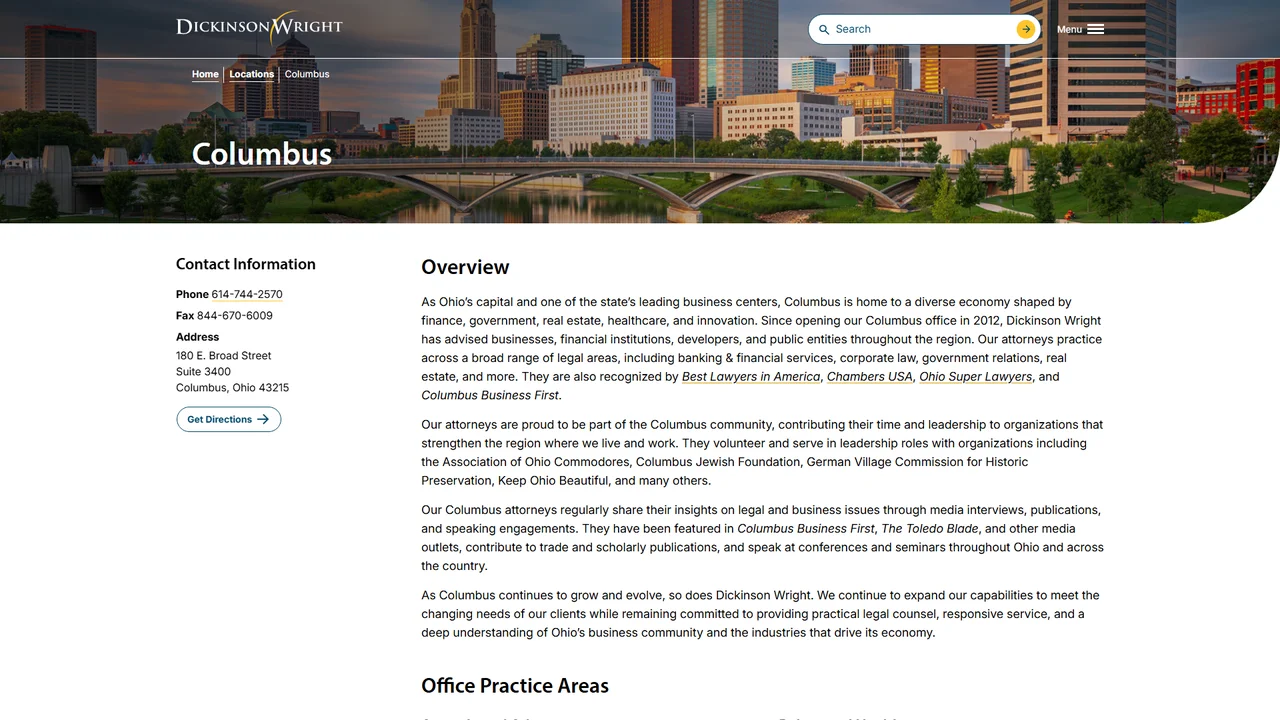 Dickinson Wright - Columbus, OH office in Columbus, Ohio