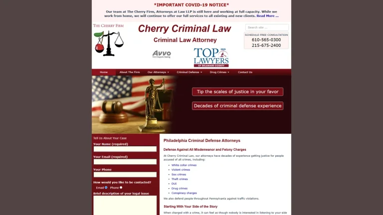 Cherry Criminal Law - Philadelphia, PA - Attorney in Philadelphia