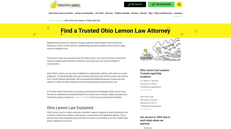 Timothy Abeel and Associates Lemon Law Attorneys - Columbus, OH - Attorney in Columbus