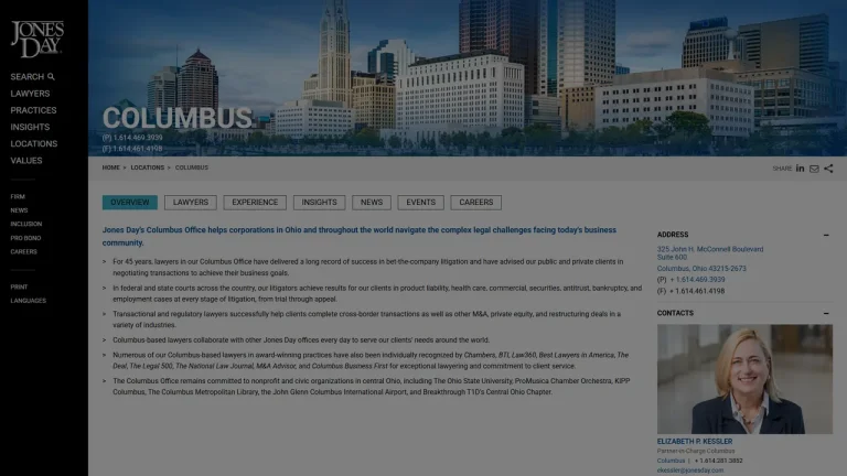Jones Day - Columbus, OH - Attorney in Columbus