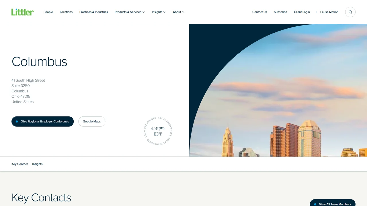 Littler Mendelson P.C. - Columbus, OH office in Columbus, Ohio