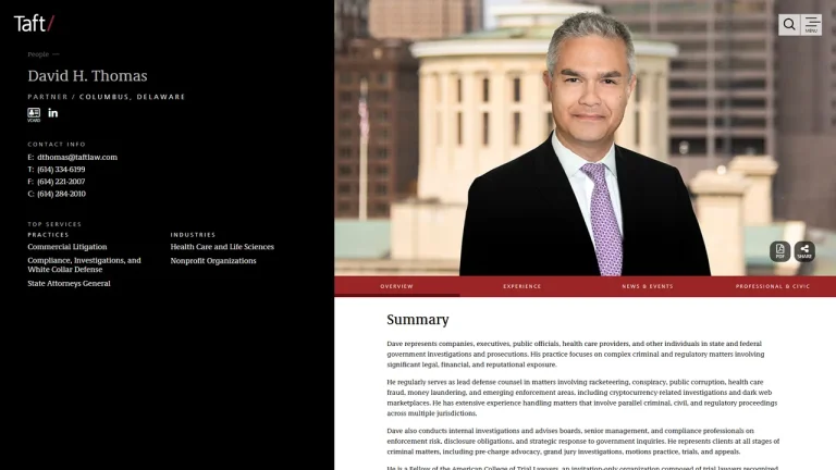 David H. Thomas - Columbus, OH - Attorney in Columbus