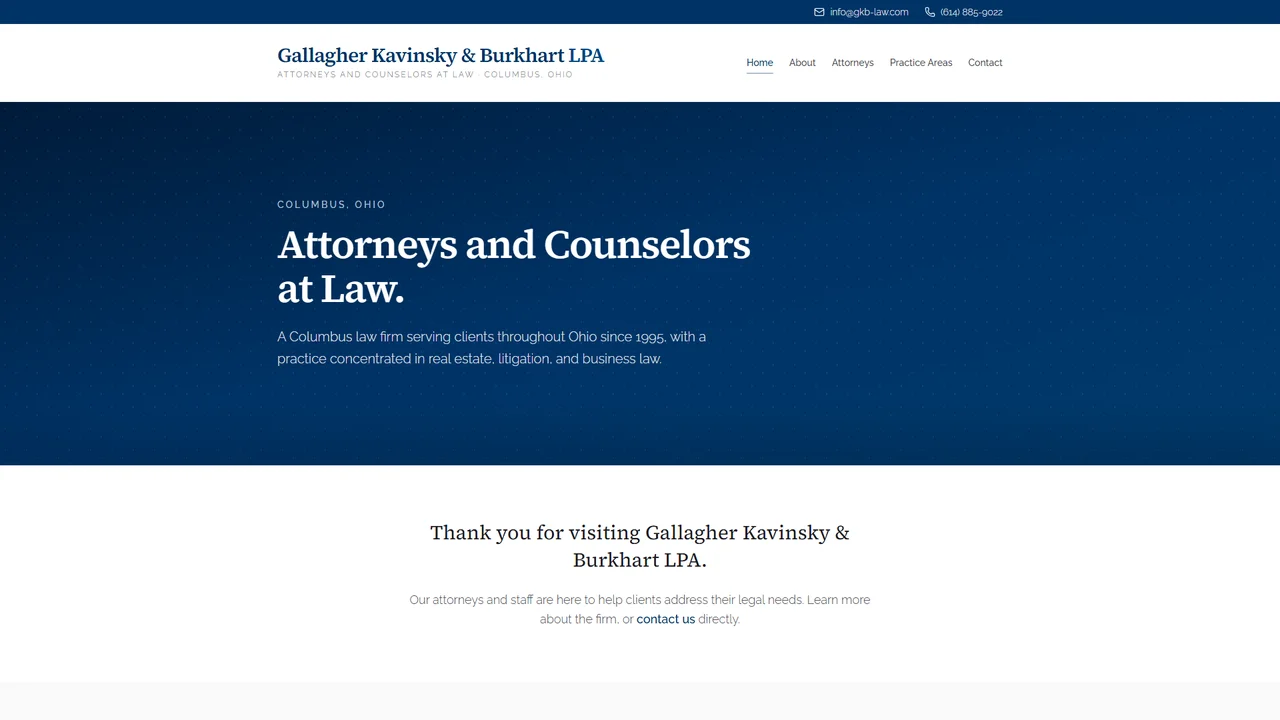 Gallagher Kavinsky & Burkhart LPA - Columbus, OH office in Columbus, Ohio