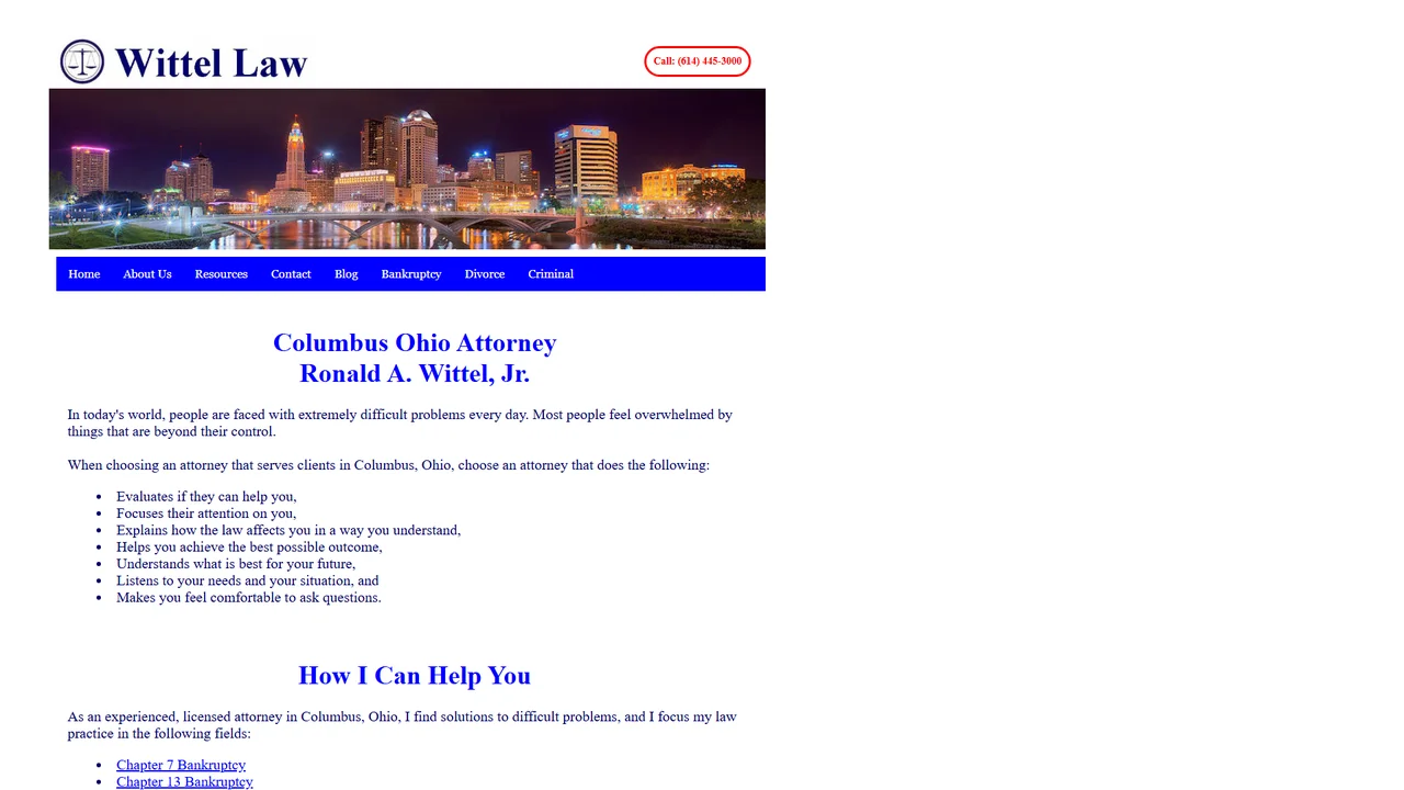 Ronald A. Wittel, Jr. Attorney at Law - Columbus, OH office in Columbus, Ohio