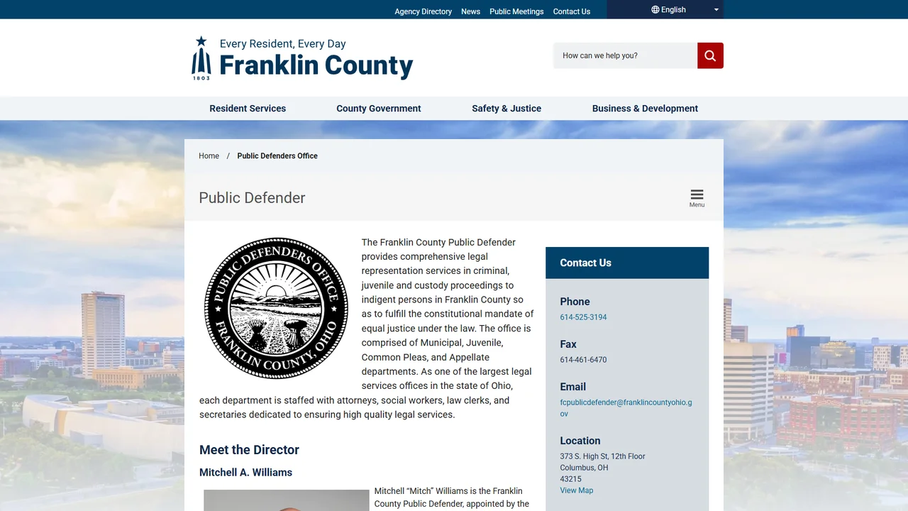 Franklin County Public Defender - Columbus, OH office in Columbus, Ohio