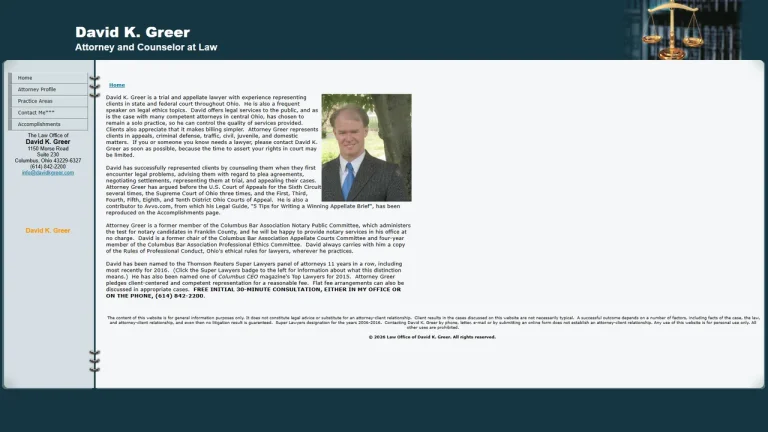 David K. Greer, Attorney at Law - Columbus, OH - Attorney in Columbus