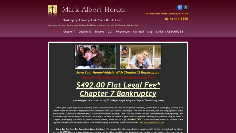 Bankruptcy Attorney Mark Albert Herder - Columbus, OH - Attorney in Columbus