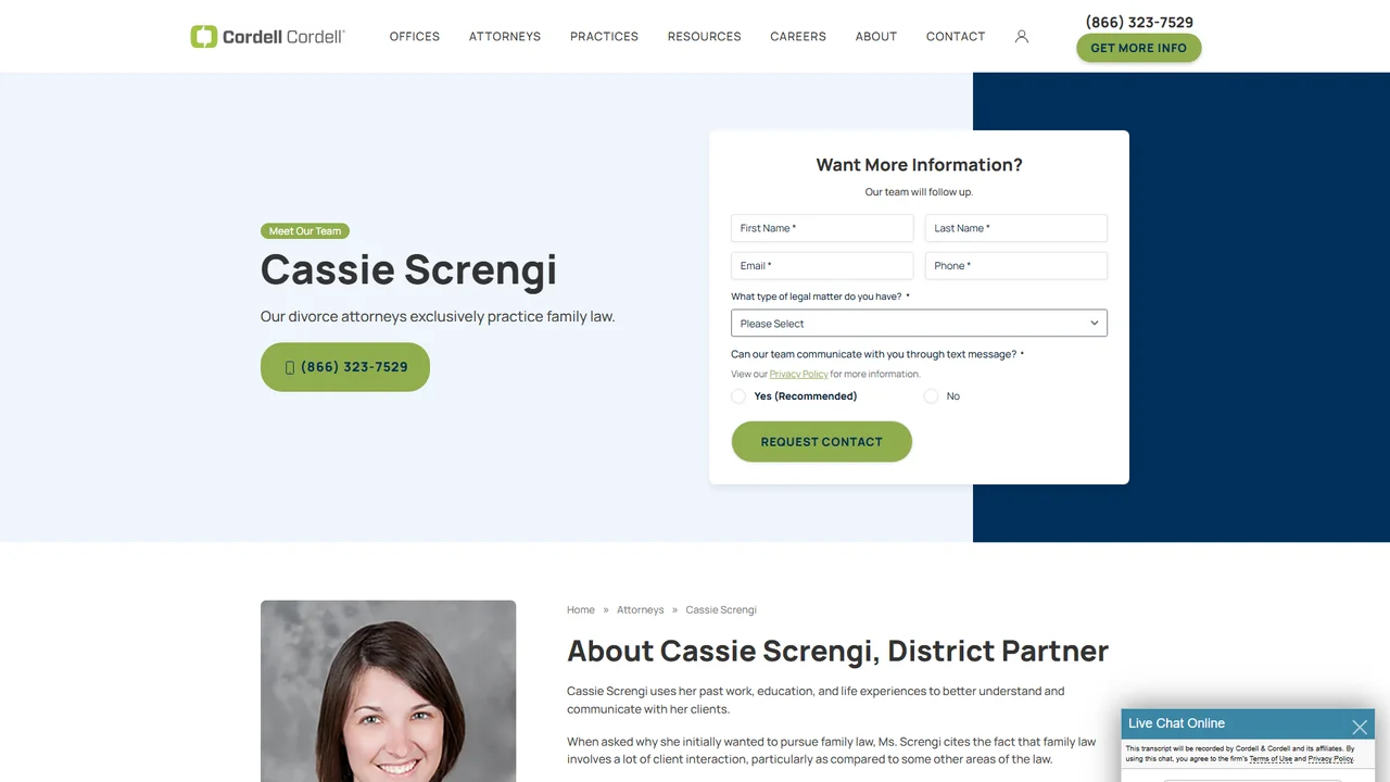 Cordell & Cordell: Cassie L. Screngi - Columbus, OH office in Columbus, Ohio