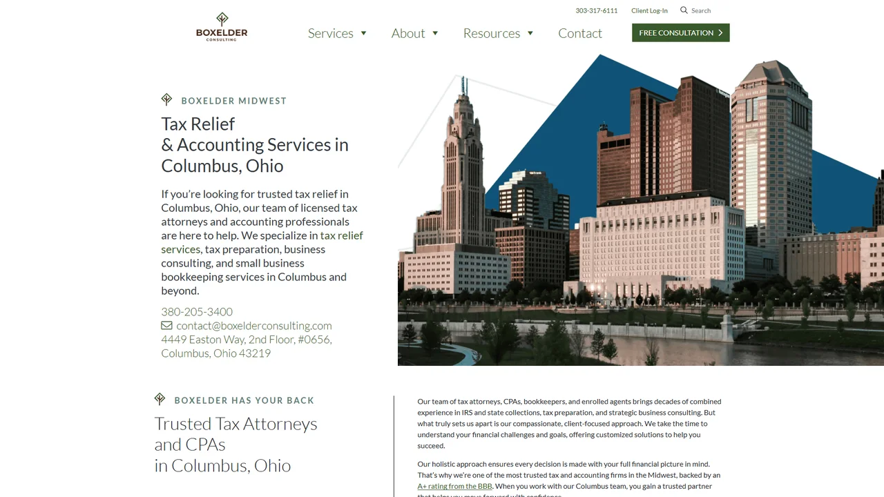 Boxelder Consulting & Tax Relief - Midwest - Columbus, OH office in Columbus, Ohio