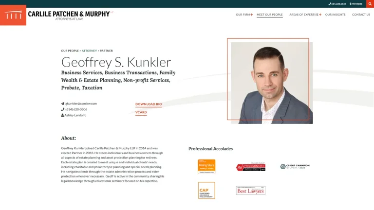 Geoffrey S. Kunkler Attorney at Law - Columbus, OH - Attorney in Columbus