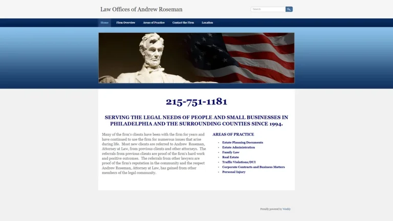 Law Offices of Andrew Roseman - Philadelphia, PA - Attorney in Philadelphia