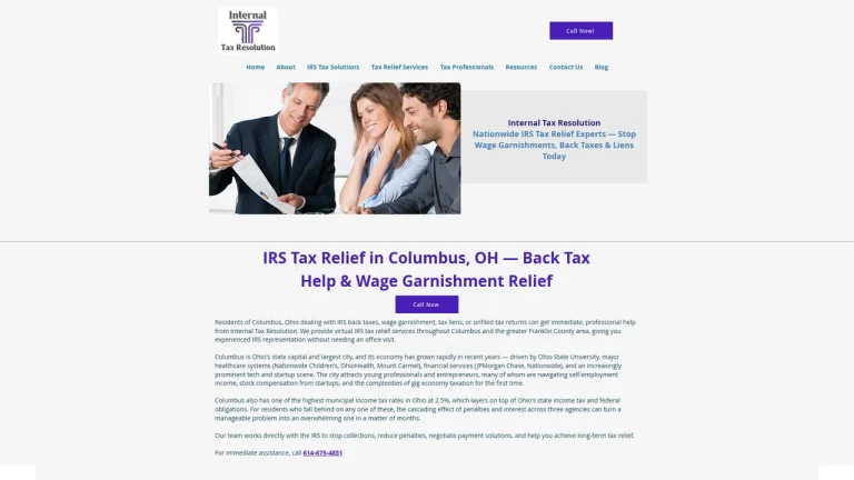 Internal Tax Resolution of Ohio - Columbus, OH - Attorney in Columbus