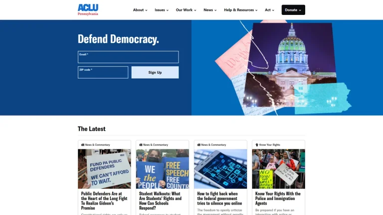 American Civil Liberties Union of Pennsylvania - Philadelphia, PA - Attorney in Philadelphia