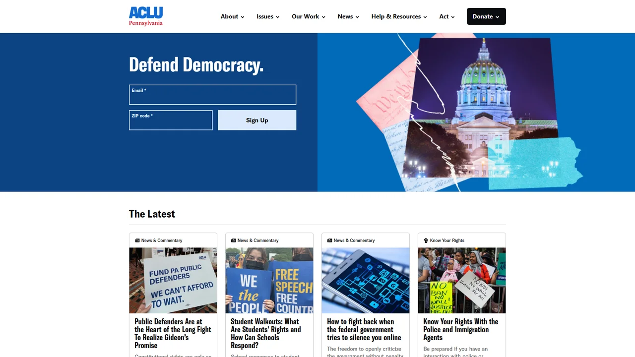 American Civil Liberties Union of Pennsylvania - Philadelphia, PA office in Philadelphia, Pennsylvania