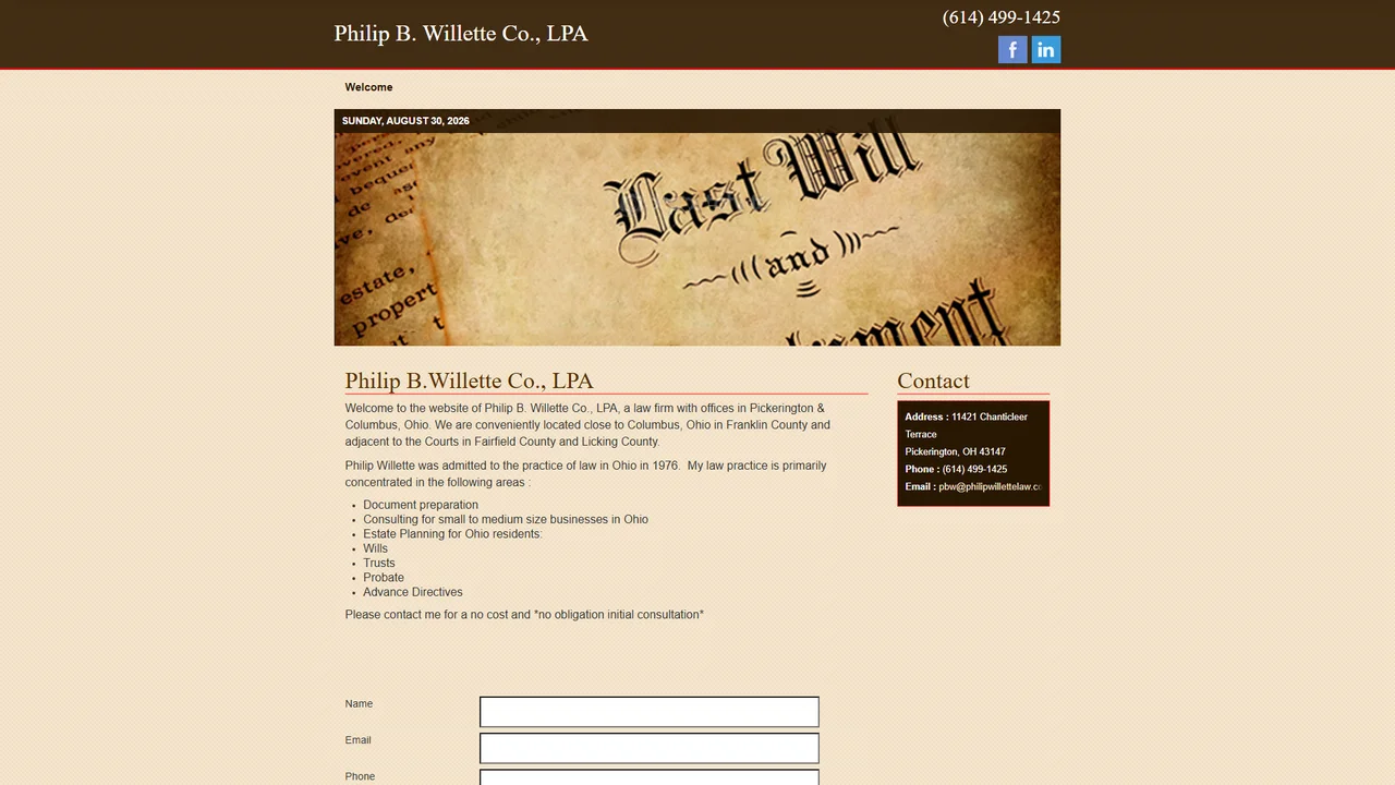 Philip B. Willette Co., LPA - Columbus, OH office in Columbus, Ohio
