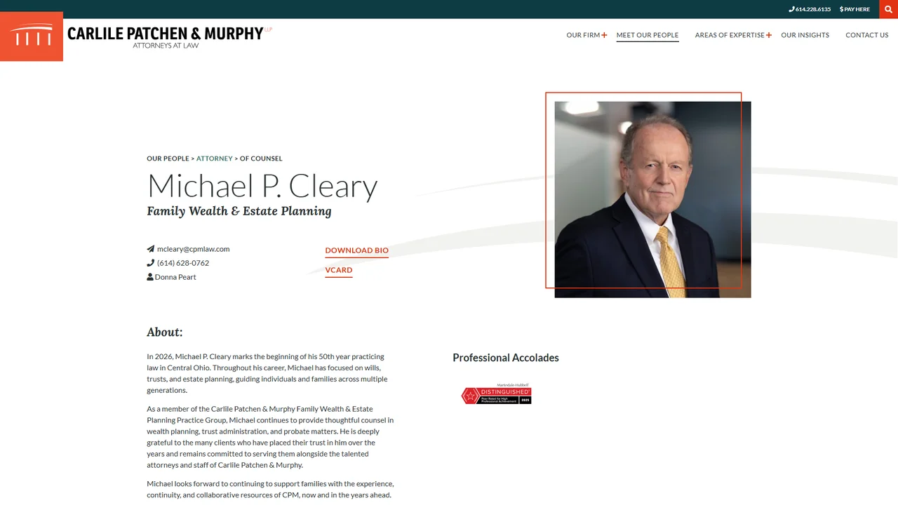 Michael P. Cleary, Attorney at Law - Columbus, OH office in Columbus, Ohio