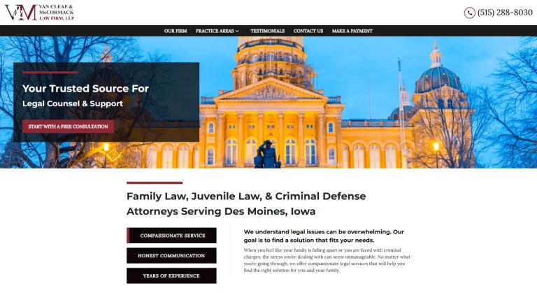 Van Cleaf & McCormack Law Firm LLP - Des Moines, IA - Attorney in Des Moines