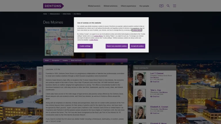 Dentons Davis Brown - Des Moines, IA - Attorney in Des Moines