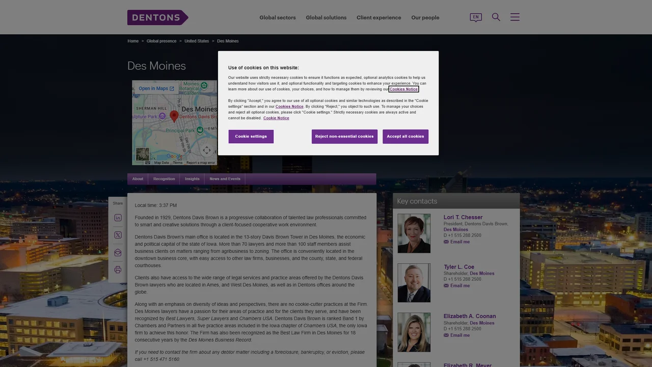 Dentons Davis Brown - Des Moines, IA office in Des Moines, Iowa