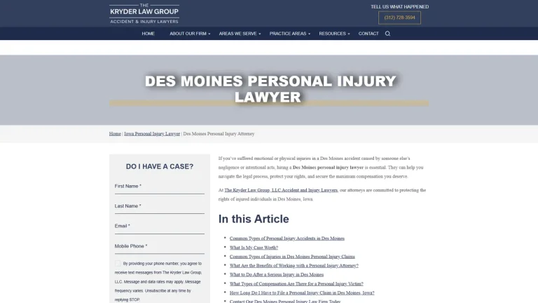 The Kryder Law Group, LLC Accident and Injury Lawyers - Des Moines, IA - Attorney in Des Moines