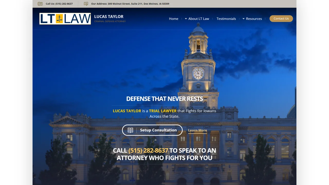 Lucas Taylor, Criminal Defense Lawyer - Des Moines, IA office in Des Moines, Iowa