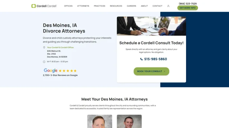 Cordell & Cordell - Des Moines, IA - Attorney in Des Moines