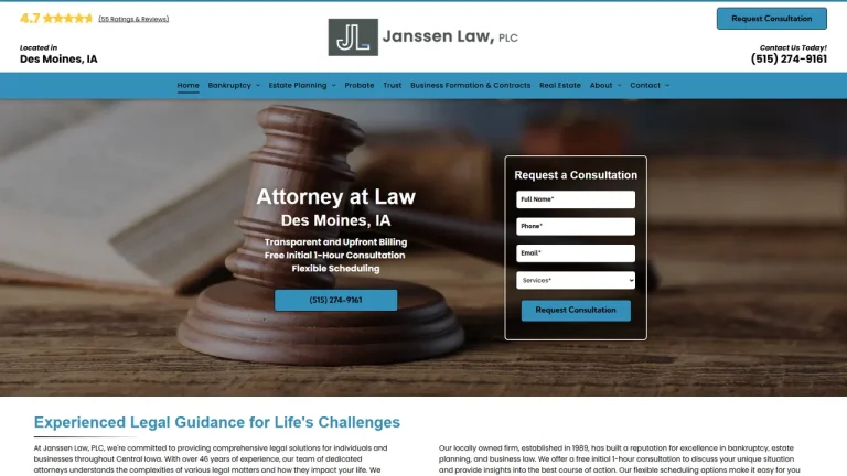 Janssen Law, PLC - Des Moines, IA - Attorney in Des Moines