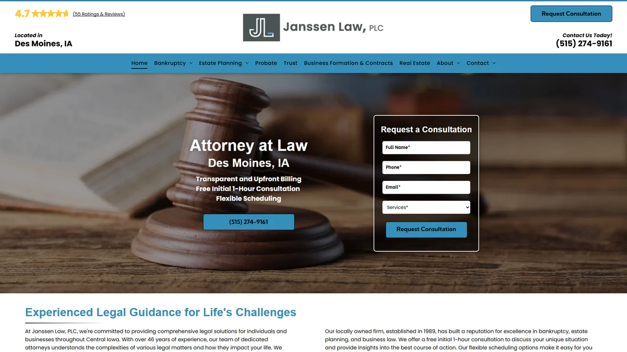 Janssen Law, PLC - Des Moines, IA office in Des Moines, Iowa