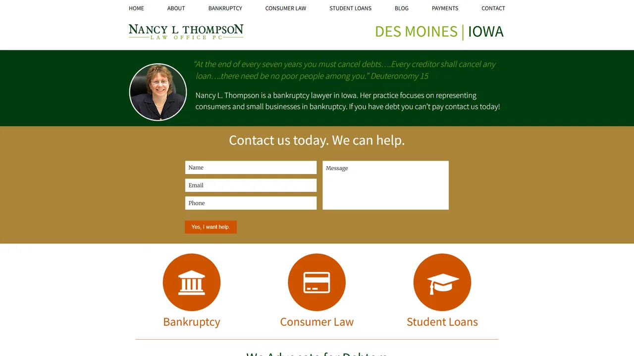 Nancy L. Thompson Law Office, P.C. - Des Moines, IA office in Des Moines, Iowa