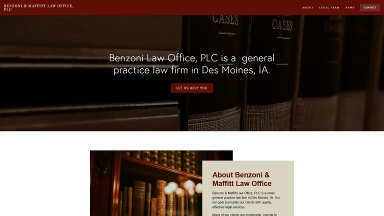 Benzoni Maffitt Law Office PLC - Des Moines, IA - Attorney in Des Moines