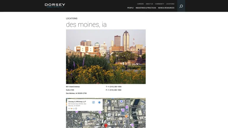 Dorsey & Whitney LLP - Des Moines, IA - Attorney in Des Moines