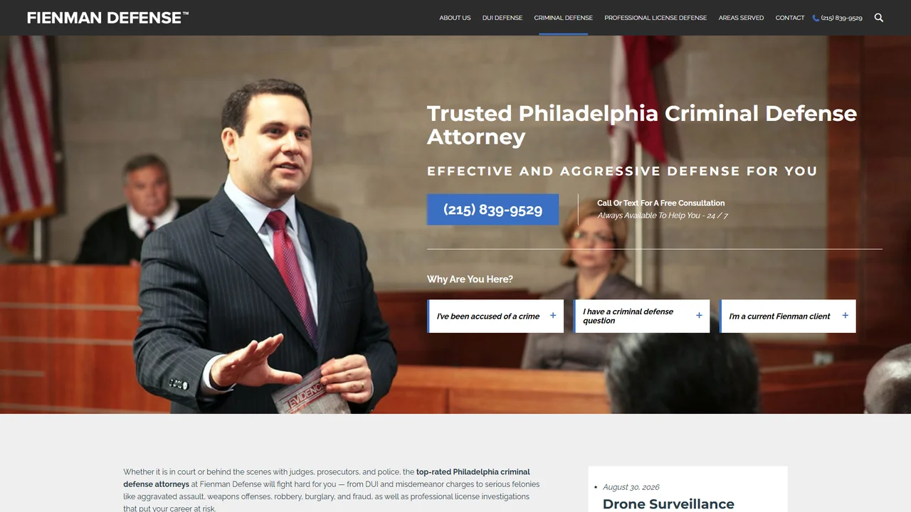 Fienman Defense LLC - Philadelphia, PA office in Philadelphia, Pennsylvania
