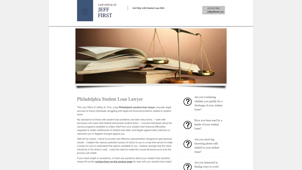 The Law Office Of Jeffrey B. First - Philadelphia, PA office in Philadelphia, Pennsylvania