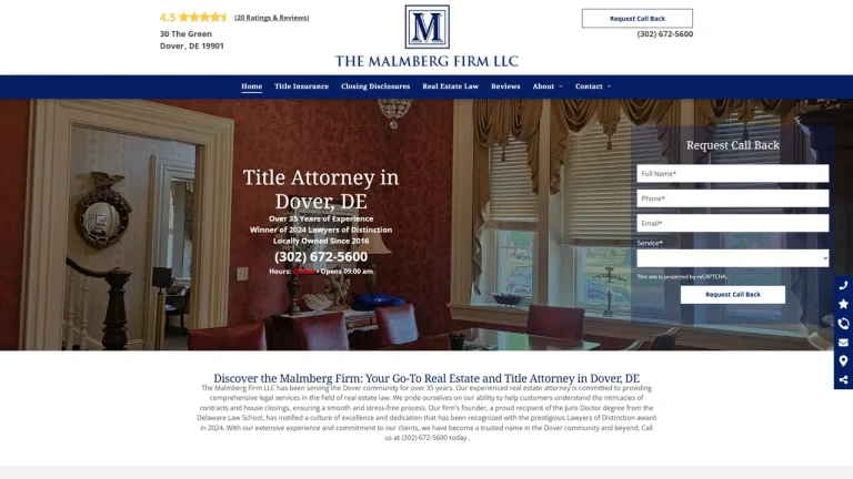 The Malmberg Firm LLC - Dover, DE - Attorney in Dover