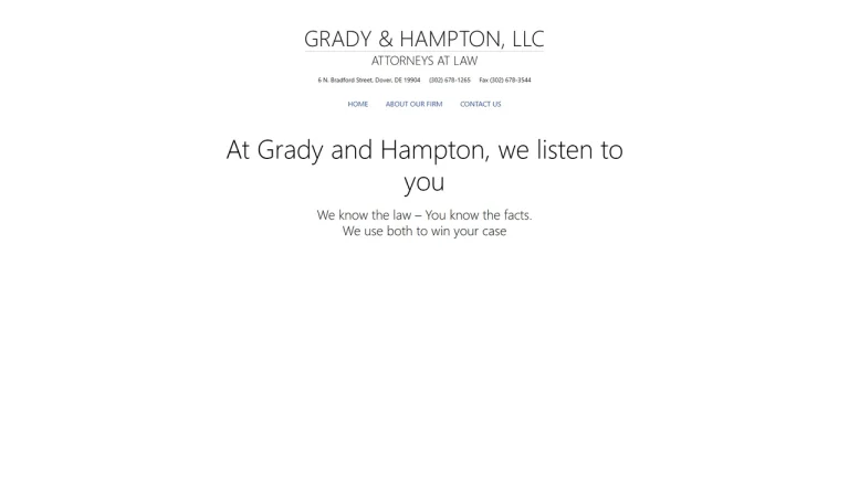 Grady & Hampton LLC - Dover, DE - Attorney in Dover