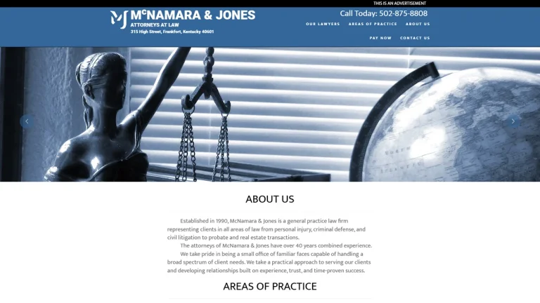 McNamara & Jones - Frankfort, KY - Attorney in Frankfort