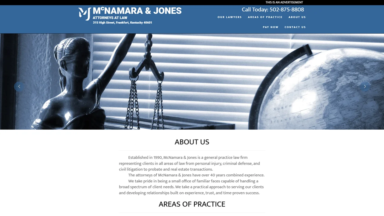 McNamara & Jones - Frankfort, KY office in Frankfort, Kentucky