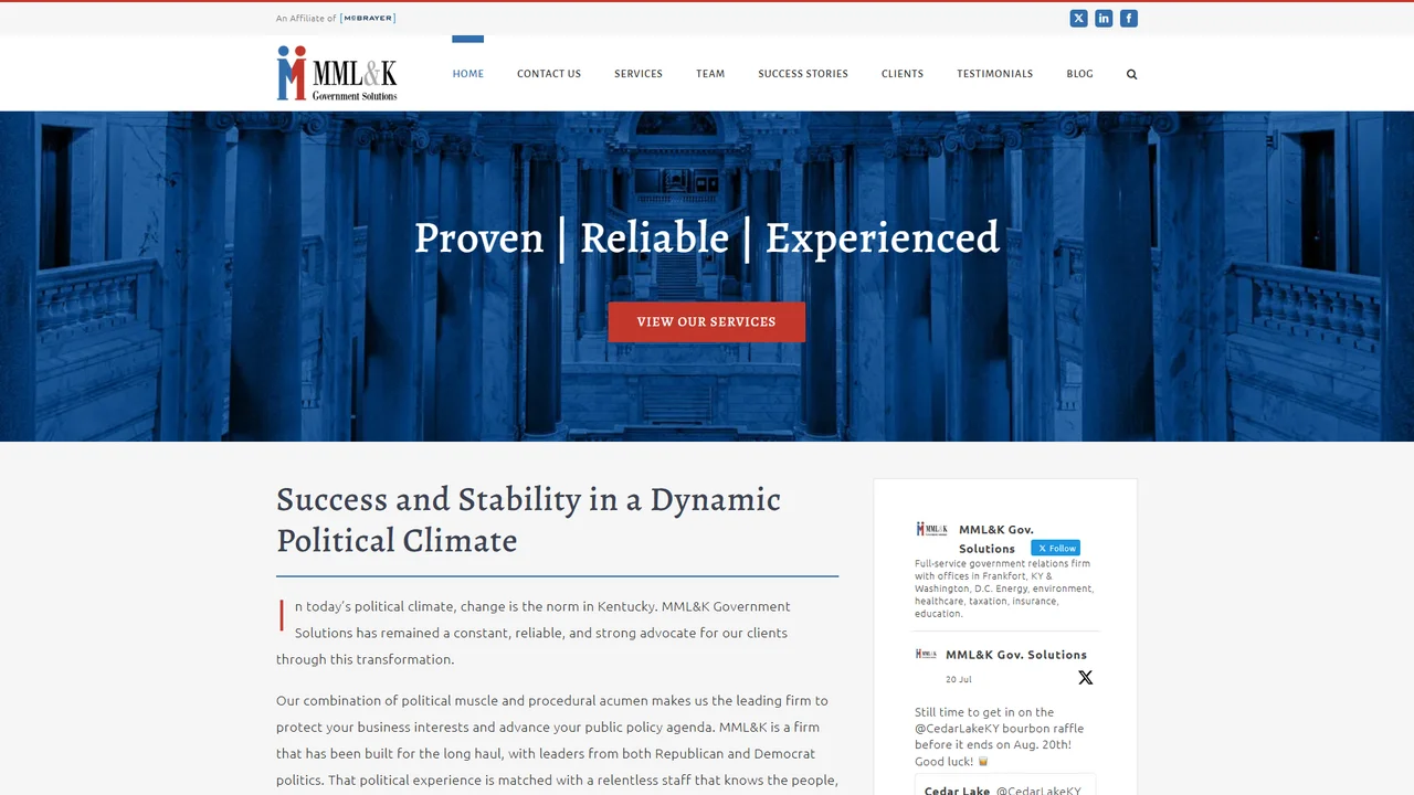 MML and K Government Solutions - Frankfort, KY office in Frankfort, Kentucky