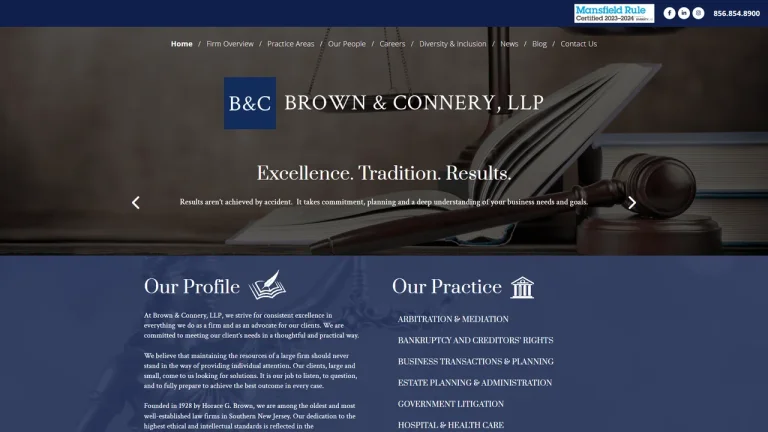 Brown & Connery LLP - Philadelphia, PA - Attorney in Philadelphia